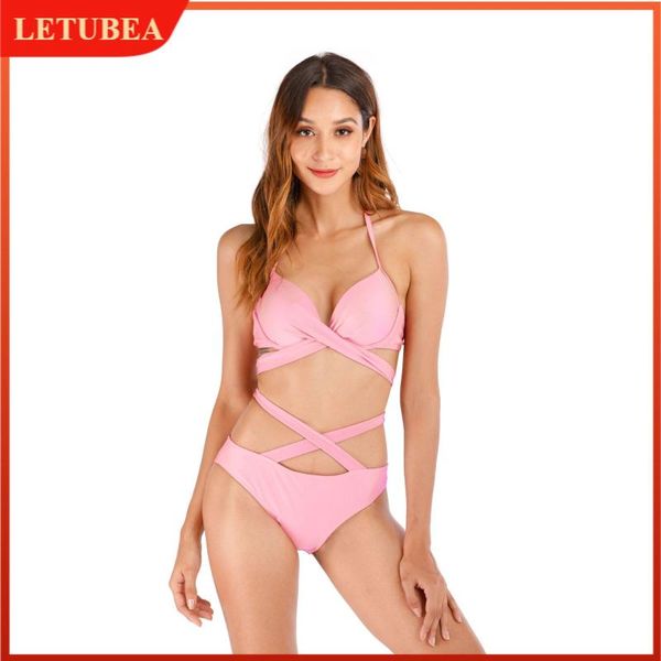 women's swimwear cross strap pink bandeau split swimsuit bathing suit women designer 2 piece sets plus size womens bikini, White;black
women's swimwear cross strap pink bandeau split swimsuit bathing suit women designer 2 piece sets plus size womens bikini, White;black