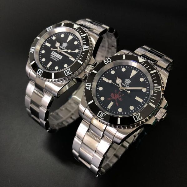 wristwatches steeldive 41mm dive watch automatic mechanical men's nh35 japan c3 super luminous diver men watches stainless steel, Slivery;brown
wristwatches steeldive 41mm dive watch automatic mechanical men's nh35 japan c3 super luminous diver men watches stainless steel, Slivery;brown
