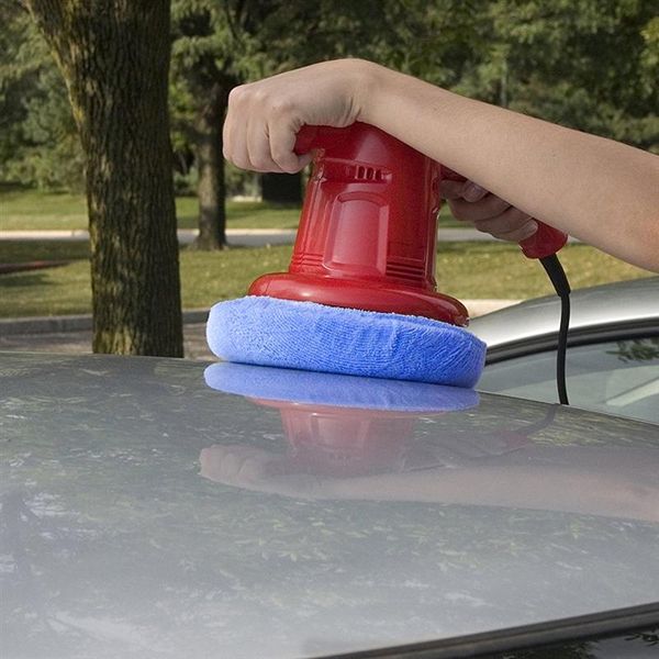 

car polisher pad bonnet soft microfiber polishing buffing cover plush waxing sleeve sponge