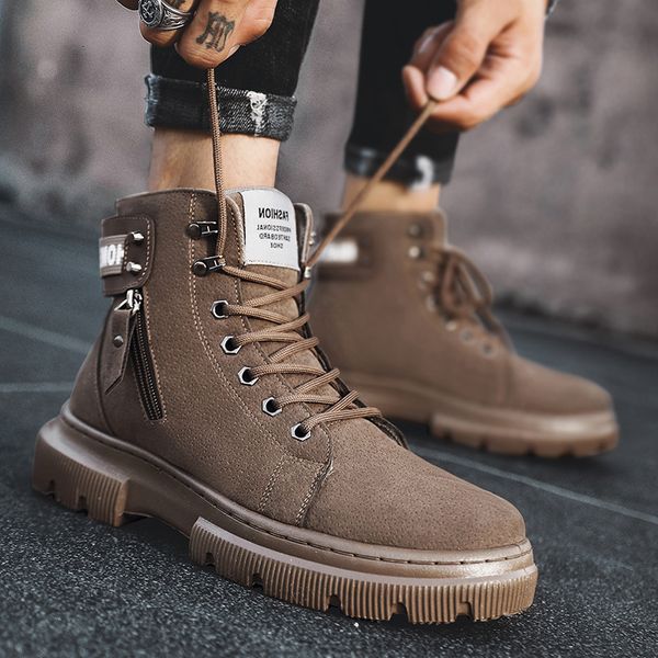 2021 new martin boots autumn winter high british work clothes men's casual leather fashion shoes r888, Black
2021 new martin boots autumn winter high british work clothes men's casual leather fashion shoes r888, Black