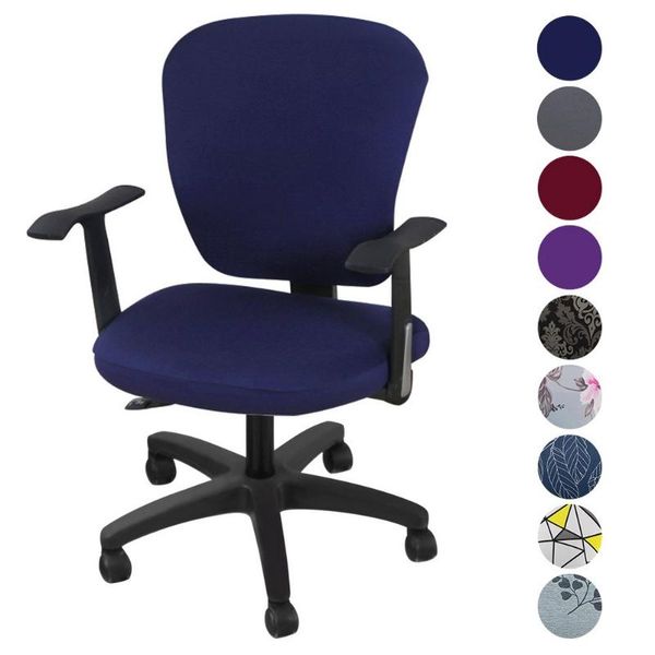 chair covers modern elastic stretch office cover computer slipcover spandex split seat universal armchair