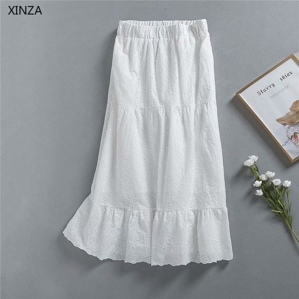 skirts openwork embroidered midi women cotton high waist embroidery summer woman fashion elastic white m9mx, Black
skirts openwork embroidered midi women cotton high waist embroidery summer woman fashion elastic white m9mx, Black