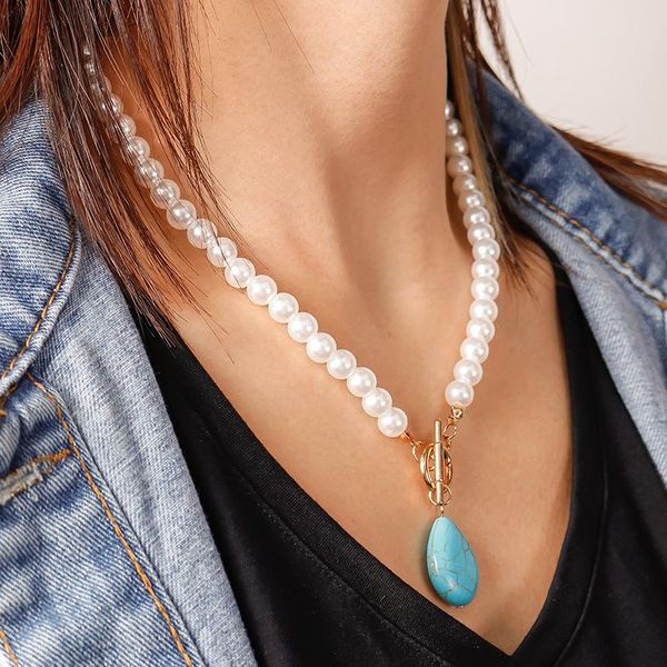 chokers simple green stone pendant necklace jewelry women female daily party gold pearls chain clavicle fashion accessories, Golden;silver
chokers simple green stone pendant necklace jewelry women female daily party gold pearls chain clavicle fashion accessories, Golden;silver