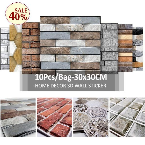 wall stickers 10pcs 3d imitation tile diy removable self-adhesive waterproof wallpaper living room kitchen decor art decals
wall stickers 10pcs 3d imitation tile diy removable self-adhesive waterproof wallpaper living room kitchen decor art decals
