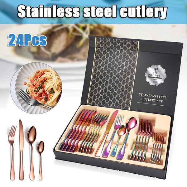 24pcs/set stainless steel tableware cutlery sets cutter fork spoon home kitchen dining room hks99 spoons
24pcs/set stainless steel tableware cutlery sets cutter fork spoon home kitchen dining room hks99 spoons