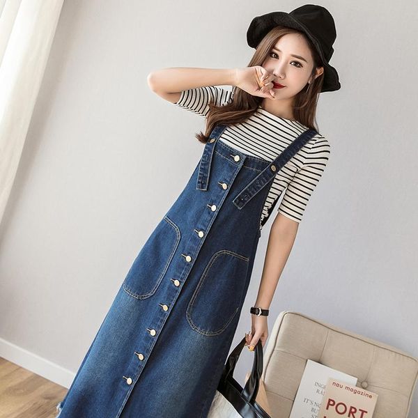 casual dresses plus size 5xl women denim dress spring autumn spaghetti strap single-breasted long jeans korean loose overalls, Black;gray
casual dresses plus size 5xl women denim dress spring autumn spaghetti strap single-breasted long jeans korean loose overalls, Black;gray