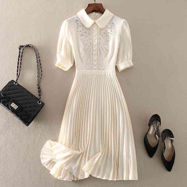 casual dresses verão pleasted chiffon vestido doce bordado oco rendas manga curta boneca colarinho mini vestidos curtos feminino temperament, Black;gray
casual dresses verão pleasted chiffon vestido doce bordado oco rendas manga curta boneca colarinho mini vestidos curtos feminino temperament, Black;gray