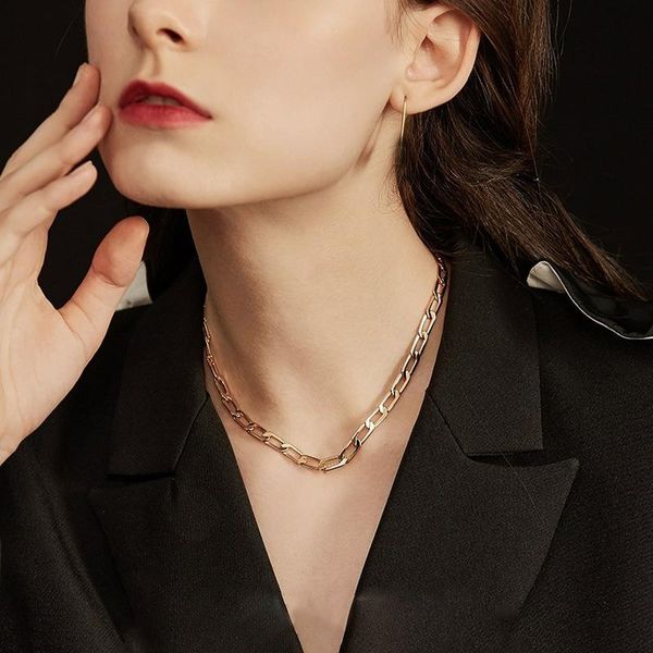 chains selling fashion exaggerated minimalist thick chain paper clip necklace cuban clavicle, Silver
chains selling fashion exaggerated minimalist thick chain paper clip necklace cuban clavicle, Silver