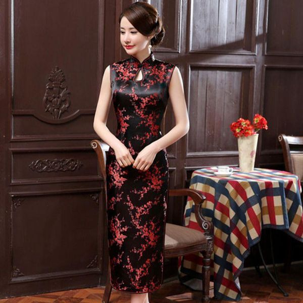 ethnic clothing chinese drip collar plum blossom cheongsam skirt xl sleeveless long qipao women etiquette banquet guests, Red
ethnic clothing chinese drip collar plum blossom cheongsam skirt xl sleeveless long qipao women etiquette banquet guests, Red