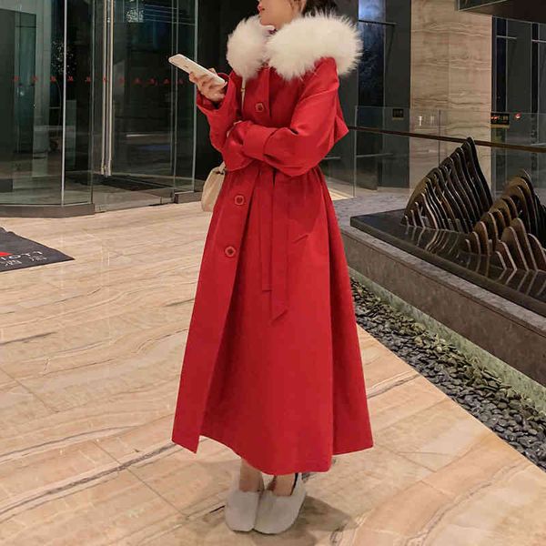 women's fur & faux women blend autumn winter hooded collar long wool coat female warm lamb parka overcoatshirling padded windbreaker i8, Black
women's fur & faux women blend autumn winter hooded collar long wool coat female warm lamb parka overcoatshirling padded windbreaker i8, Black