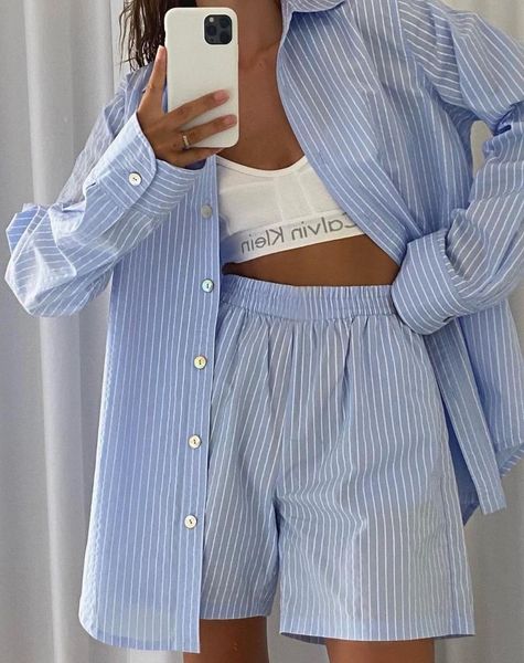 women's tracksuits 2021 summer women casual wear clothes single breasted stripe loose shirt and mini shorts suit two piece set b449, Gray
women's tracksuits 2021 summer women casual wear clothes single breasted stripe loose shirt and mini shorts suit two piece set b449, Gray