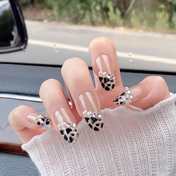 false nails 24pcs matte long ballerina tips leopard print full cover fake nail art, Red;gold
false nails 24pcs matte long ballerina tips leopard print full cover fake nail art, Red;gold