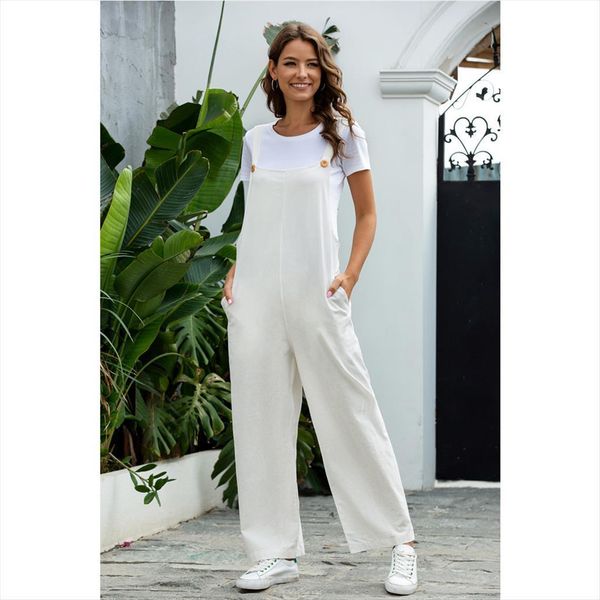 summer white overalls loose women jumpsuit flare pants bib casual playsuit straps romper with pocket, Black;white
summer white overalls loose women jumpsuit flare pants bib casual playsuit straps romper with pocket, Black;white