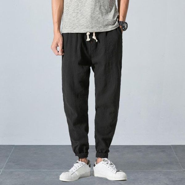 men's pants solid color harem 2021 harajuku man cotton linen casual trousers plus size men loose 4xl, Black
men's pants solid color harem 2021 harajuku man cotton linen casual trousers plus size men loose 4xl, Black