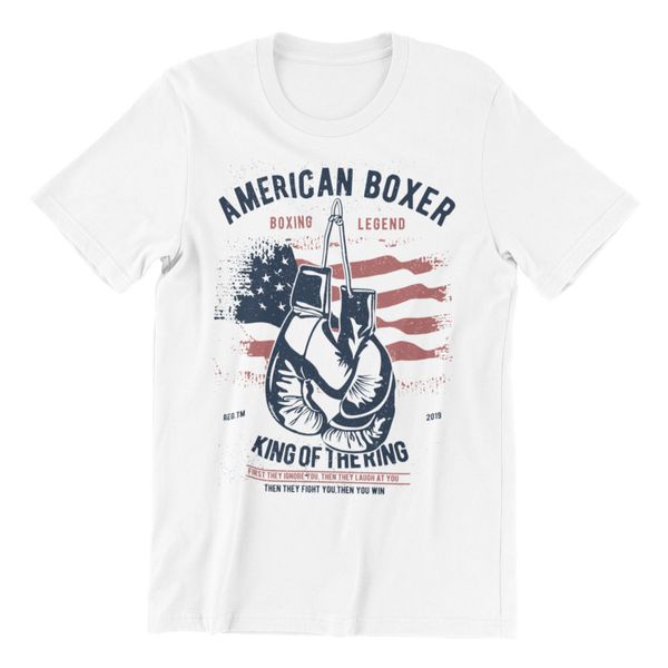 american boxer men's t-shirt fighting world heavyweight champion rare boxing top, White;black
american boxer men's t-shirt fighting world heavyweight champion rare boxing top, White;black