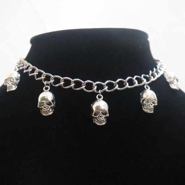 pendant necklaces retro skull skeleton necklace for women men hip hop punk metal chain choker fashion jewelry gifts, Silver
pendant necklaces retro skull skeleton necklace for women men hip hop punk metal chain choker fashion jewelry gifts, Silver