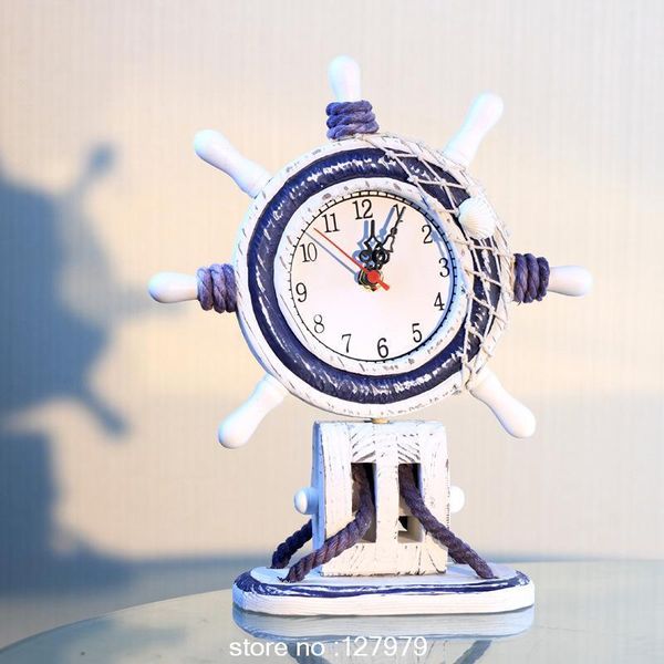 desk & table clocks mediterranean style decoration antique bell wood do old rudder the clock mute desk~
desk & table clocks mediterranean style decoration antique bell wood do old rudder the clock mute desk~