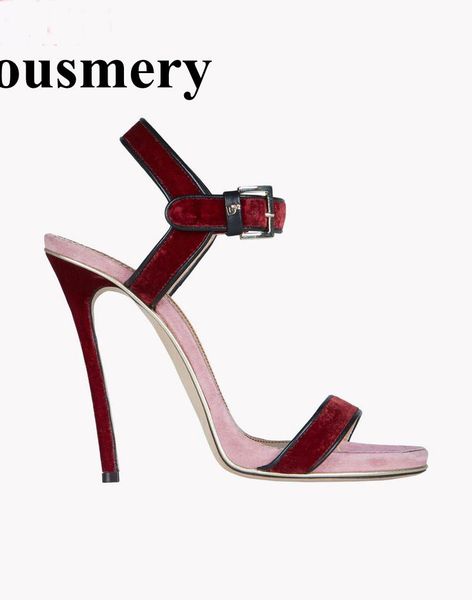 design women fashion open toe strap high heel sandals suede leather ankle buckle, Black
design women fashion open toe strap high heel sandals suede leather ankle buckle, Black