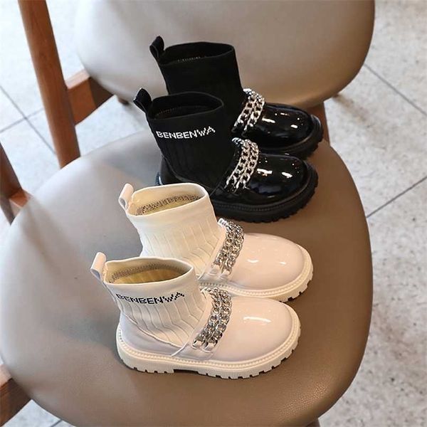 girls leather boots flying woven stitching princess kids soft sole shoes chic casual sweet 211102, Black;grey
girls leather boots flying woven stitching princess kids soft sole shoes chic casual sweet 211102, Black;grey