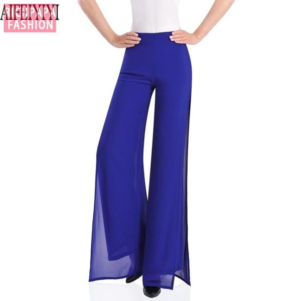 women's pants & capris plus size 4xl 2021 womens side split flares palazzo chiffon wide leg loose high waist trousers pantalon culotte, Black;white
women's pants & capris plus size 4xl 2021 womens side split flares palazzo chiffon wide leg loose high waist trousers pantalon culotte, Black;white