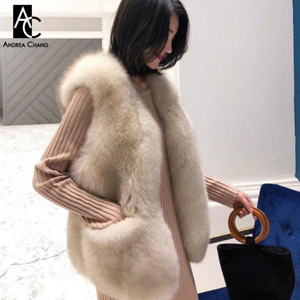 women's fur & faux xs-xxl autumn winter woman vest synthetic black white khaki beige gray open stitch fashion casual elegant long
women's fur & faux xs-xxl autumn winter woman vest synthetic black white khaki beige gray open stitch fashion casual elegant long