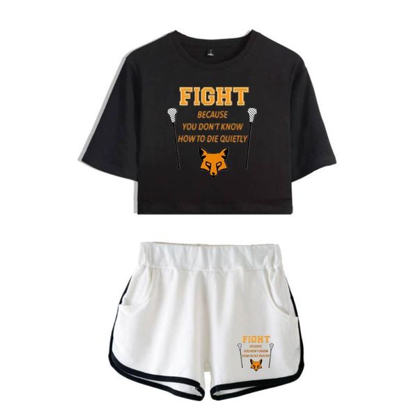 women's tracksuits the foxhole court foxes minyard sportsuits women set cotton short middle waist shorts, Gray
women's tracksuits the foxhole court foxes minyard sportsuits women set cotton short middle waist shorts, Gray