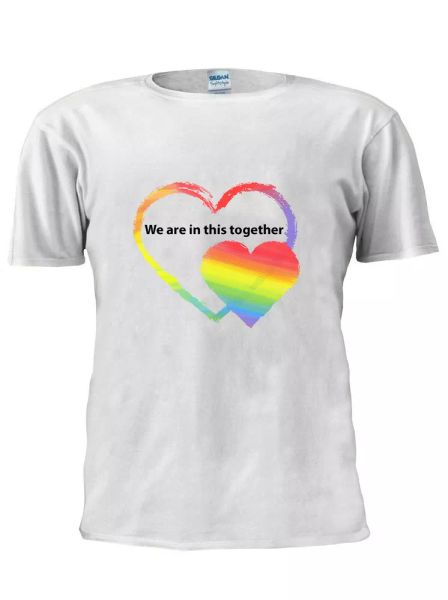 We Are in This Together T Shirt Rainbow T Shirt Trendy Men Women Unisex M561, Mainly pictures
We Are in This Together T Shirt Rainbow T Shirt Trendy Men Women Unisex M561, Mainly pictures