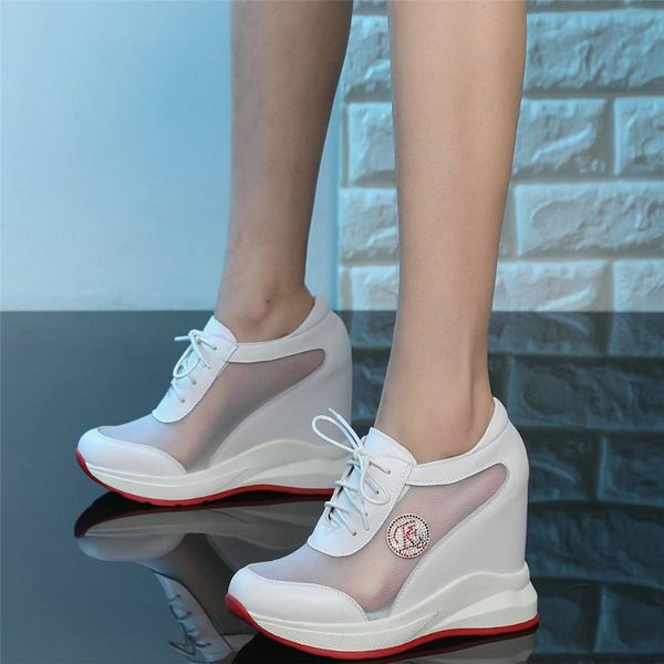 casual shoes women lace up genuine leather wedges high heel ankle boots female round toe fashion sneakers breathable pumps, Black
casual shoes women lace up genuine leather wedges high heel ankle boots female round toe fashion sneakers breathable pumps, Black