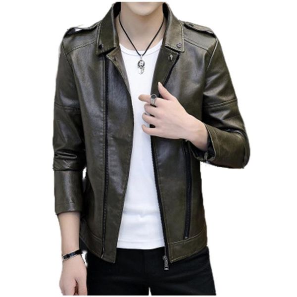 men's jackets korean locomotive slim leather plush coat british casual fashion jacket, Black;brown
men's jackets korean locomotive slim leather plush coat british casual fashion jacket, Black;brown