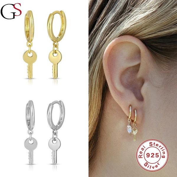 hoop earrings for women key shape exquisite brincos 925 sterling silver fashion jewelry 2021 christmas & huggie, Golden;silver
hoop earrings for women key shape exquisite brincos 925 sterling silver fashion jewelry 2021 christmas & huggie, Golden;silver
