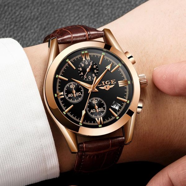 watch men sport quartz fashion leather clock mens watches waterproof business relogio masculino wristwatches, Slivery;brown
watch men sport quartz fashion leather clock mens watches waterproof business relogio masculino wristwatches, Slivery;brown