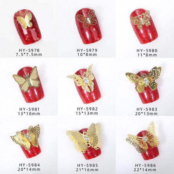nail art decorations butterfly manicure jewelry metal hollow drill large three-dimensional paste copper accessories decorative, Silver;gold
nail art decorations butterfly manicure jewelry metal hollow drill large three-dimensional paste copper accessories decorative, Silver;gold