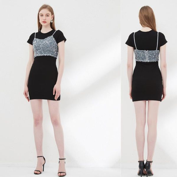 party dresses ladies dress slim round neck strap sequined waistcoat prom elegant daily ritual black un vestido vintage vibes, White;black
party dresses ladies dress slim round neck strap sequined waistcoat prom elegant daily ritual black un vestido vintage vibes, White;black