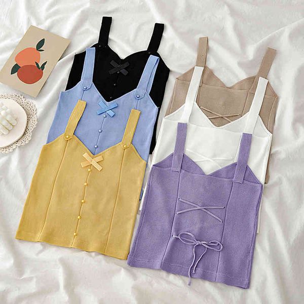 tanks tanks girls crop women fashion high stretch knitwear t-shirts korean back bowknot v-neck straps sling sweater tank haut femme, White
tanks tanks girls crop women fashion high stretch knitwear t-shirts korean back bowknot v-neck straps sling sweater tank haut femme, White