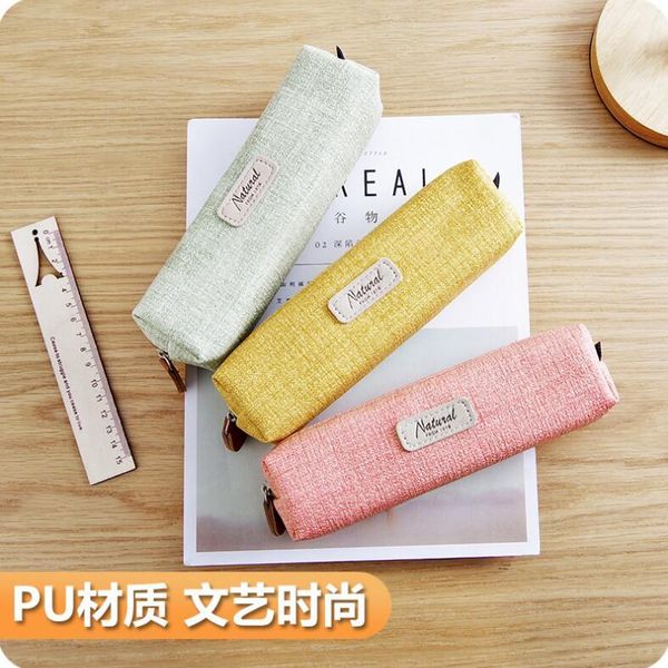 korean simple pen case large capacity pencil bag creative pu pouch school supplies bags
korean simple pen case large capacity pencil bag creative pu pouch school supplies bags