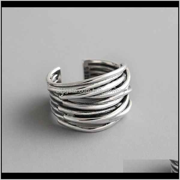 band jewelryauthentic 925 sterling sier multilayer wrap open rings for women vintage female adjustable statement ring drop delivery 2021 zat, Silver
band jewelryauthentic 925 sterling sier multilayer wrap open rings for women vintage female adjustable statement ring drop delivery 2021 zat, Silver