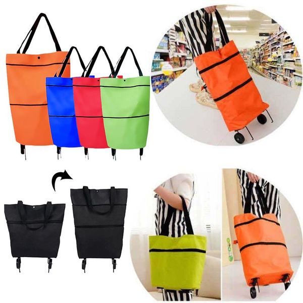 storage bags 2 in 1 foldable shopping cart collapsible two-stage zipper folding bag with wheels i88
storage bags 2 in 1 foldable shopping cart collapsible two-stage zipper folding bag with wheels i88