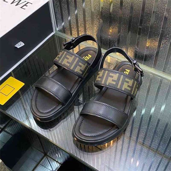 british letters men casual shoes 2021 summer new sandals leather thick soled breathable beach, Black
british letters men casual shoes 2021 summer new sandals leather thick soled breathable beach, Black