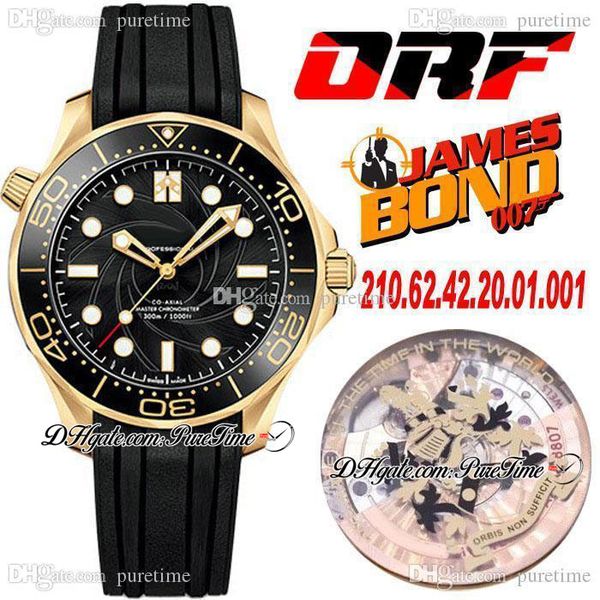 orf diver 300m "james bond" 007 a8807 automatic mens watch 18k yellow gold no date black textured dial super edition rubber strap, Slivery;brown
orf diver 300m "james bond" 007 a8807 automatic mens watch 18k yellow gold no date black textured dial super edition rubber strap, Slivery;brown
