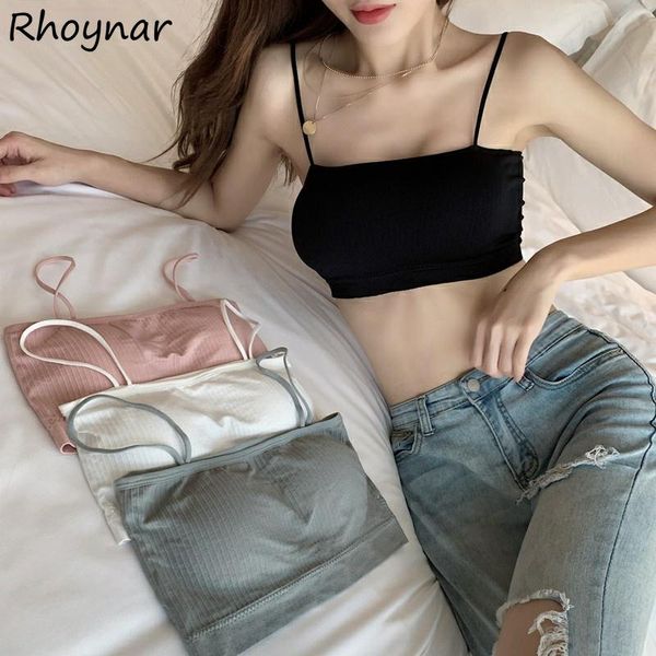 women's tanks & camis women cropped elastic female clothing 4 colors solid summer korean style all-match basic simple trendy, White
women's tanks & camis women cropped elastic female clothing 4 colors solid summer korean style all-match basic simple trendy, White