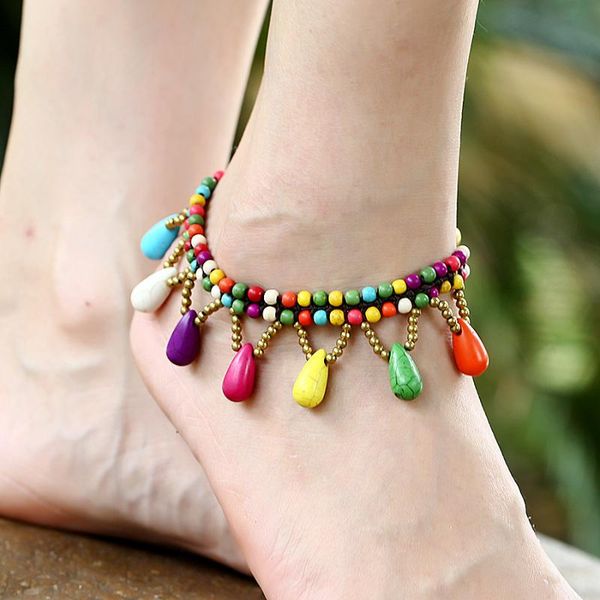 anklets bohemia ankle bracelet ethnic drop cheville beaded bell boho beach foot jewelry bracelets leg anklet chaine sieraden enkelbandje, Red;blue
anklets bohemia ankle bracelet ethnic drop cheville beaded bell boho beach foot jewelry bracelets leg anklet chaine sieraden enkelbandje, Red;blue