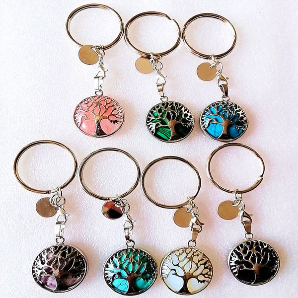 tree of life reiki healing natural stone keychains chakra amethyst pink rose crystal key rings women men jewelry, Silver
tree of life reiki healing natural stone keychains chakra amethyst pink rose crystal key rings women men jewelry, Silver