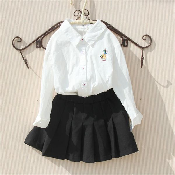 fashion white blouse for big girls spring autumn cartoon rabbit embroidery cotton long sleeve kids clothes 8 to 12, White;black
fashion white blouse for big girls spring autumn cartoon rabbit embroidery cotton long sleeve kids clothes 8 to 12, White;black
