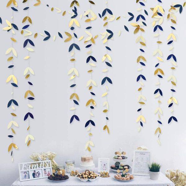 party decoration 4m navy blue beige gold decorations paper leaf garland hanging leaves streamer banner for birthday wedding supplies
party decoration 4m navy blue beige gold decorations paper leaf garland hanging leaves streamer banner for birthday wedding supplies
