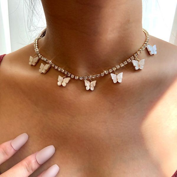 caraquet charm cherry butterfly cross pendant necklace women gold color crystal tennis chain choker necklace jewelry wholesale, Red;blue
caraquet charm cherry butterfly cross pendant necklace women gold color crystal tennis chain choker necklace jewelry wholesale, Red;blue