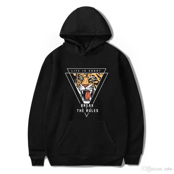 men's hoodies & sweatshirts women designer clothes halloween selling inverted triangle tiger printed round-neck guard clothes, Black
men's hoodies & sweatshirts women designer clothes halloween selling inverted triangle tiger printed round-neck guard clothes, Black
