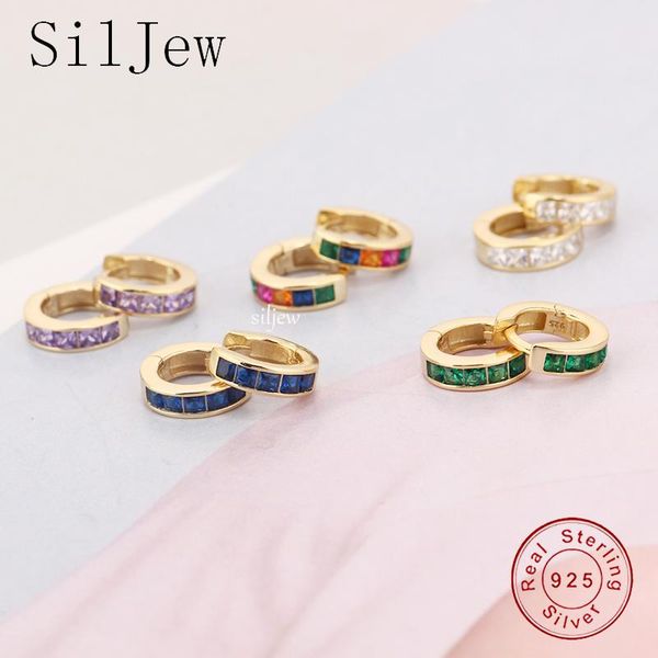 hoop & huggie 925 sterling silver earring fashion blue green color zircon ear ring buckle metal style personality woman girl boy jewel, Golden;silver
hoop & huggie 925 sterling silver earring fashion blue green color zircon ear ring buckle metal style personality woman girl boy jewel, Golden;silver