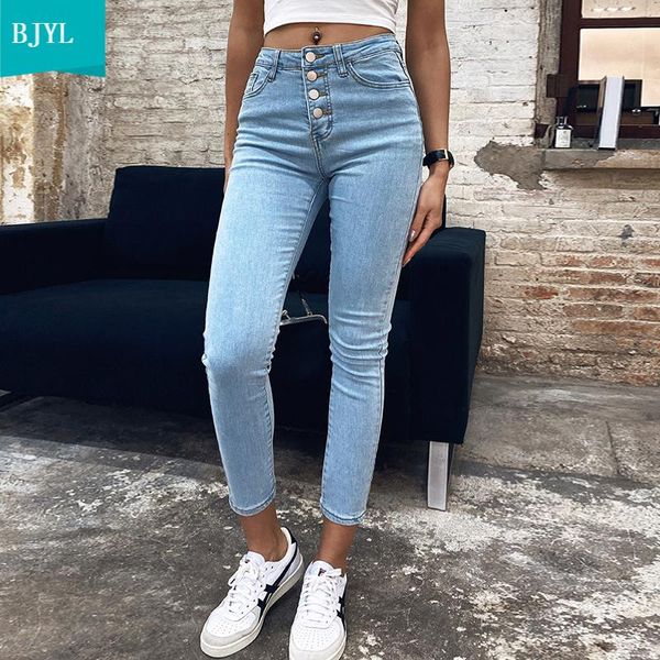 stretch high waist jeans women 2021 skinny slim fashion washed denim pencil pants plastic lifting ninth women's, Blue
stretch high waist jeans women 2021 skinny slim fashion washed denim pencil pants plastic lifting ninth women's, Blue
