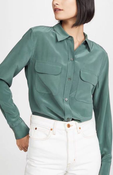 shirt european and american casual style silky 100% classic double pocket high-end silk long-sleeved women tv1y, White
shirt european and american casual style silky 100% classic double pocket high-end silk long-sleeved women tv1y, White