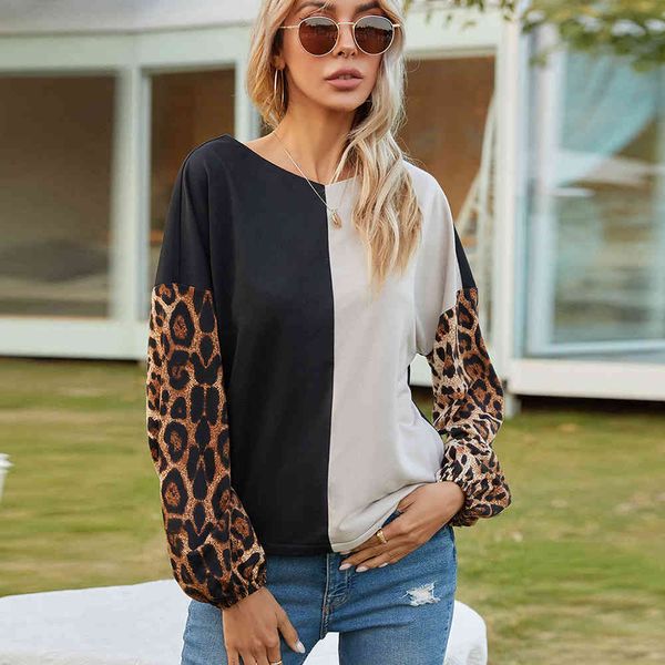 t shirts patchwork leopard print t shirt women 2021 long sleeve o neck ladies casual loose spring clothes vintage and pullovers 67qo, White
t shirts patchwork leopard print t shirt women 2021 long sleeve o neck ladies casual loose spring clothes vintage and pullovers 67qo, White